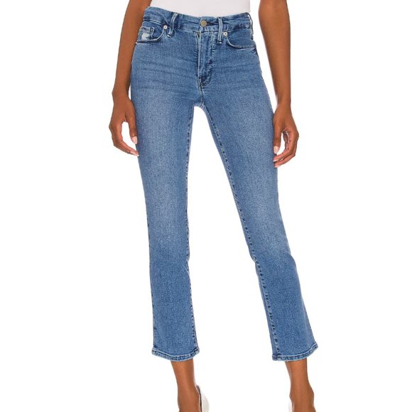 - NEW Good American Good Straight With Split Back Pockets BX1 - Picture 1 of 11